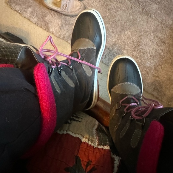 Size 7 Ladies leather winter boots - Picture 4 of 10